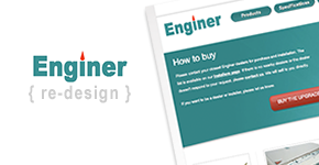 Enginer.us redesign / re-skining from psd
